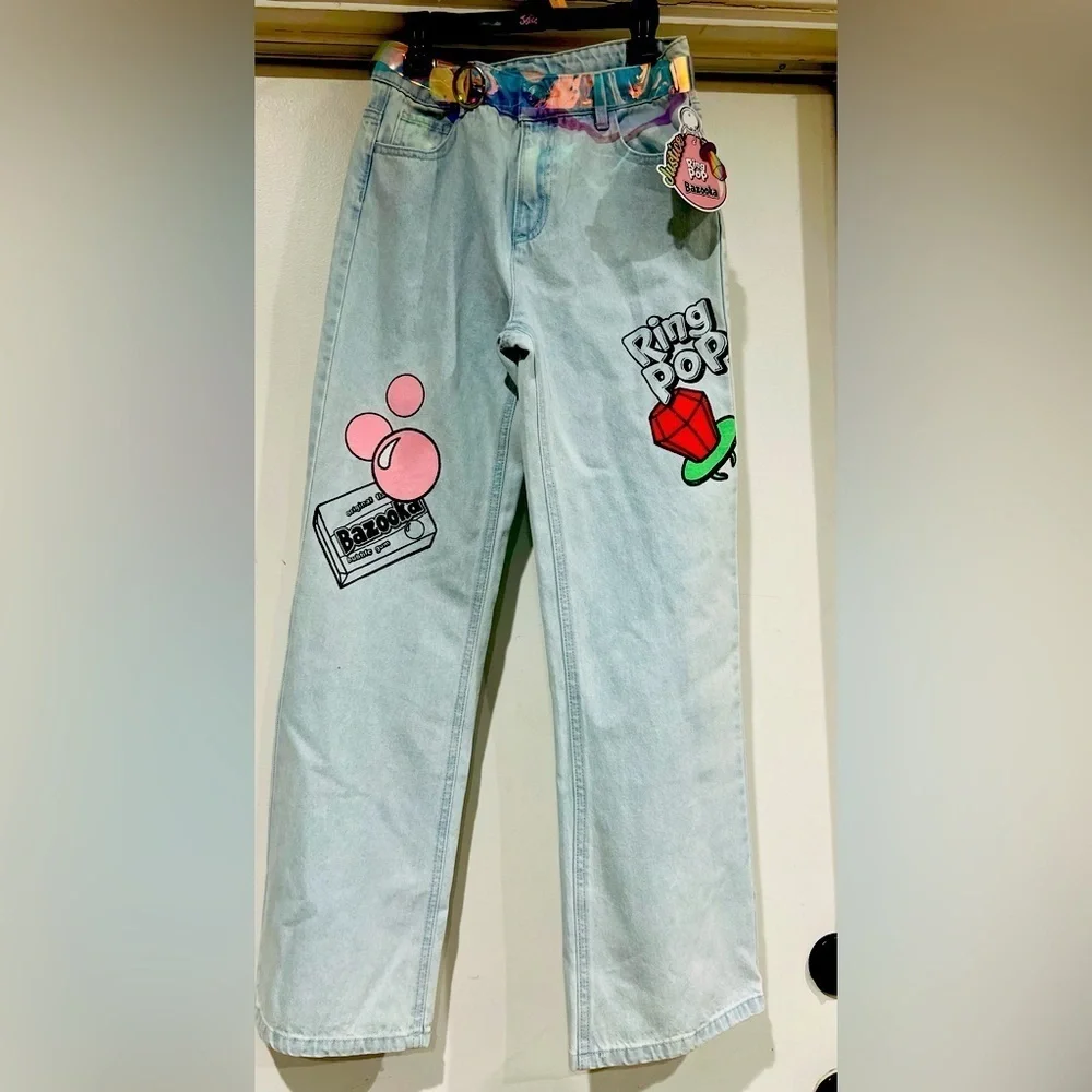 Justice girls ring pop callab jeans new 12